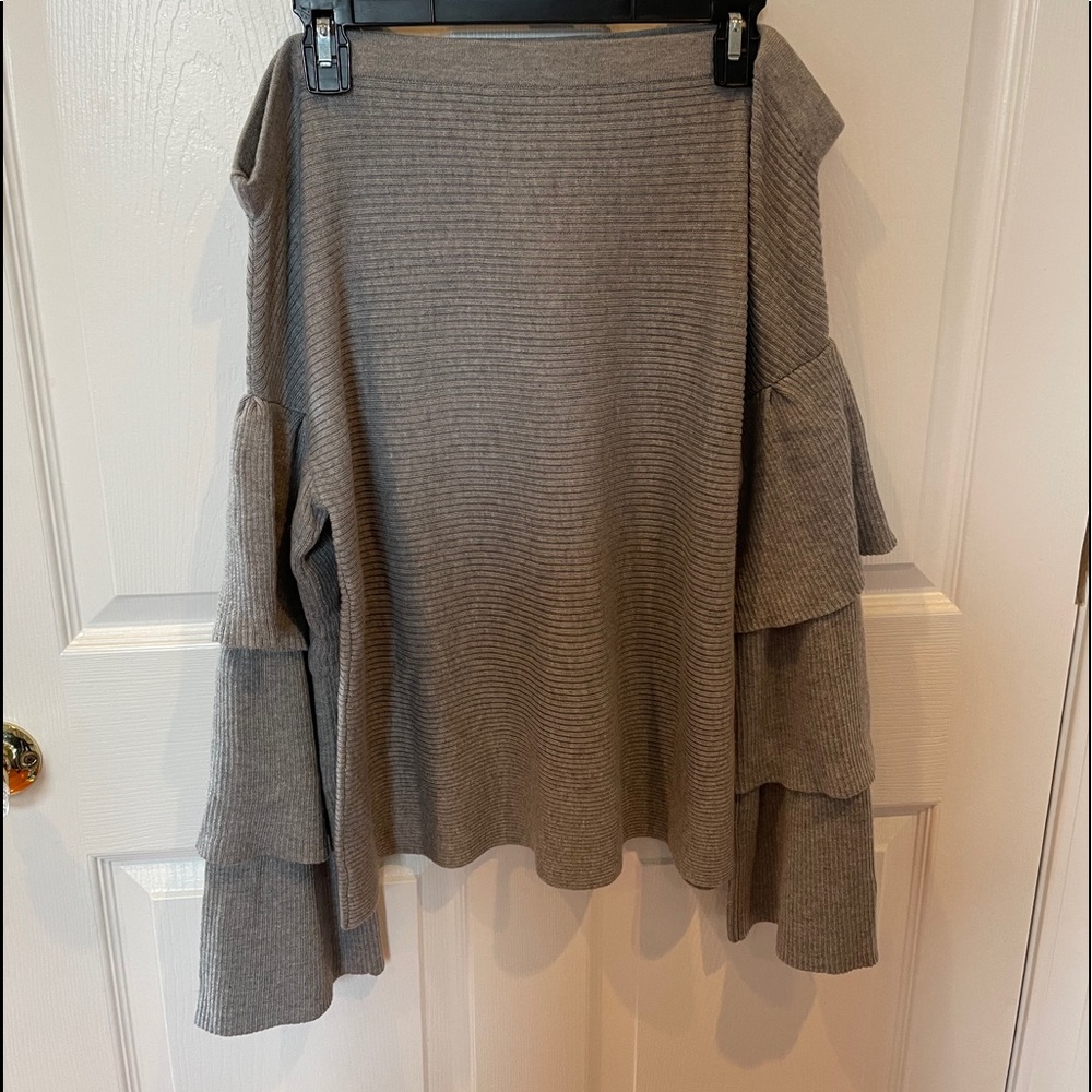 Ruffle Sleeve Off the Shoulder Forever 21 Sweater